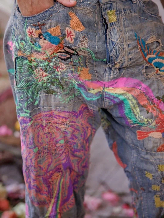 🌈NWT MAGNOLIA PEARL BANANA CIRCUS MINER DENIMS🌈 - Picture 4 of 11